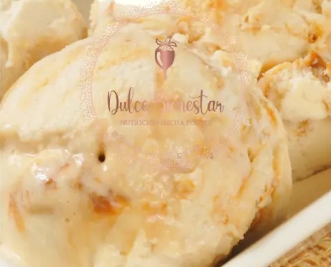 Helado de caramelo salado